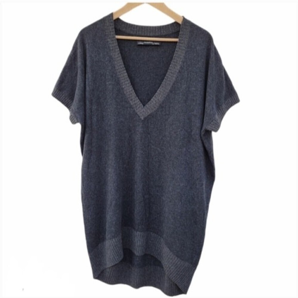 Allsaints Rosarie Womens Jumper Sweater Dress Charcoal Gray Sz Midium Casual